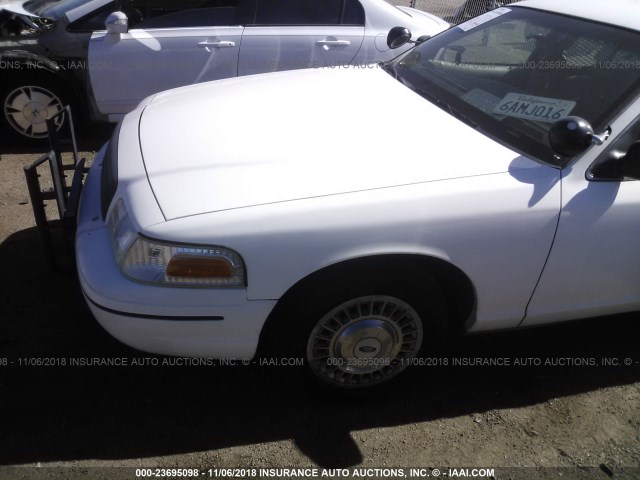 2FAFP71W5YX180886 - 2000 FORD CROWN VICTORIA POLICE INTERCEPTOR WHITE photo 6