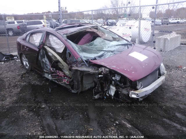 1HGFA16958L099283 - 2008 HONDA CIVIC EXL მუქწითელი ფოტო 1