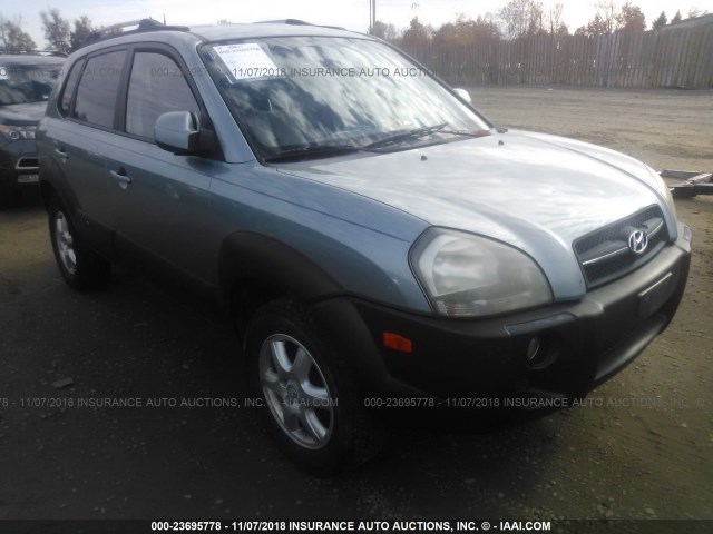 KM8JN72D95U103945 - 2005 HYUNDAI TUCSON GLS/LX GREEN photo 1