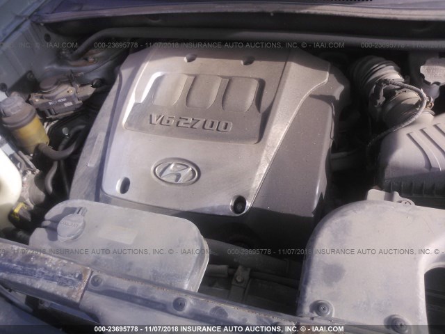 KM8JN72D95U103945 - 2005 HYUNDAI TUCSON GLS/LX GREEN photo 10