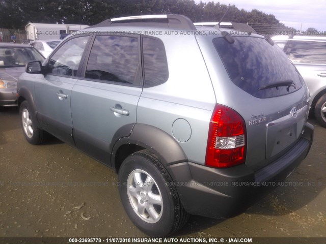 KM8JN72D95U103945 - 2005 HYUNDAI TUCSON GLS/LX GREEN photo 3