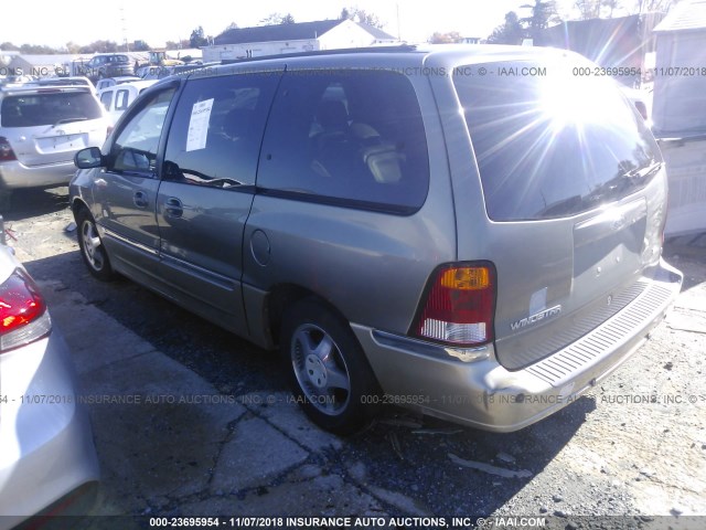 2FMDA5343YBD02804 - 2000 FORD WINDSTAR SEL GRAY photo 3