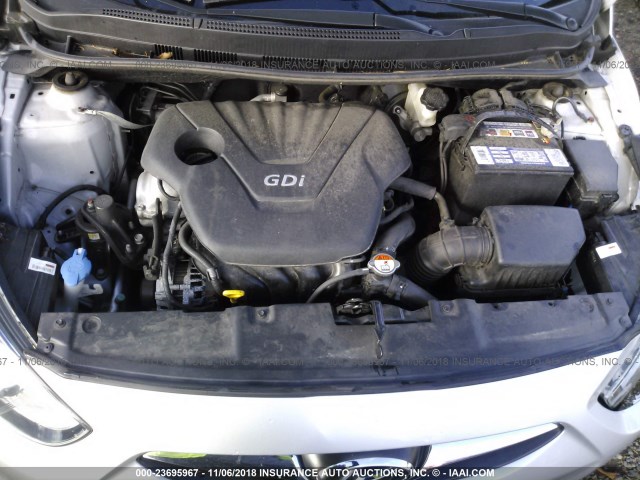 KMHCU4AE6DU444254 - 2013 HYUNDAI ACCENT GLS/SE SILVER photo 10