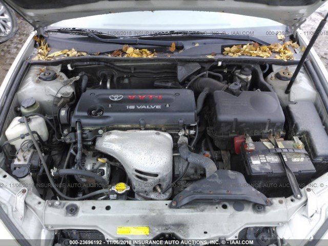 4T1BE32KX3U253975 - 2003 TOYOTA CAMRY LE/XLE/SE SILVER photo 10