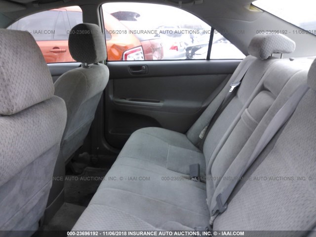 4T1BE32KX3U253975 - 2003 TOYOTA CAMRY LE/XLE/SE SILVER photo 8