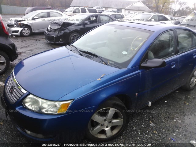 1G8AL55FX6Z104256 - 2006 SATURN ION LEVEL 3 BLUE photo 2