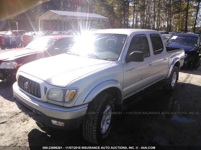 5TEHN72N83Z300640 - 2003 TOYOTA TACOMA DOUBLE CAB 银色 照片 2