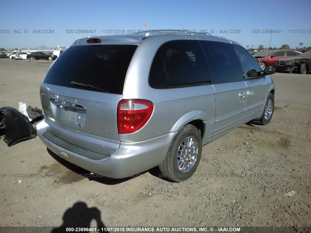 2C8GP64L82R796652 - 2002 CHRYSLER TOWN & COUNTRY LIMITED SILVER photo 4