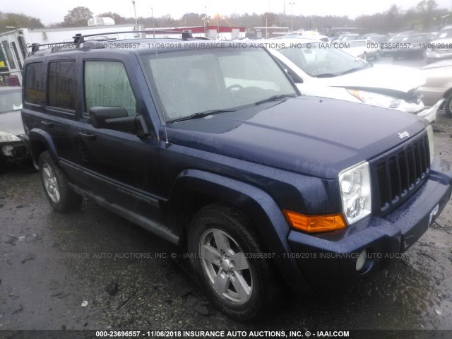 1J8HG48N36C229522 - 2006 JEEP COMMANDER BLUE photo 1
