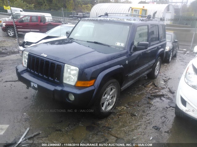 1J8HG48N36C229522 - 2006 JEEP COMMANDER BLUE photo 2
