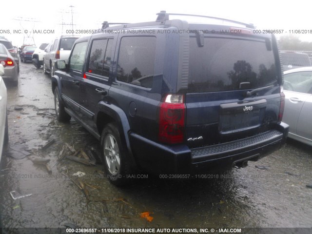 1J8HG48N36C229522 - 2006 JEEP COMMANDER BLUE photo 3