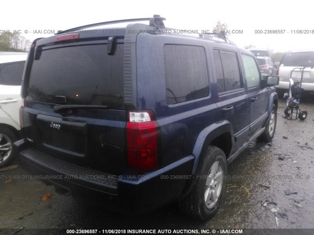 1J8HG48N36C229522 - 2006 JEEP COMMANDER BLUE photo 4