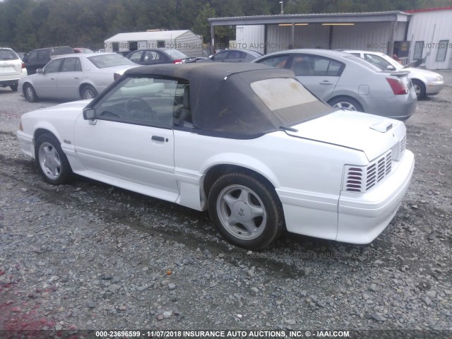 1FABP45E7KF158597 - 1989 FORD MUSTANG GT/COBRA GT WHITE photo 3