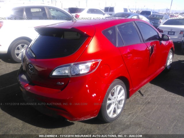 JM1BL1H60A1153259 - 2010 MAZDA 3 S RED photo 4