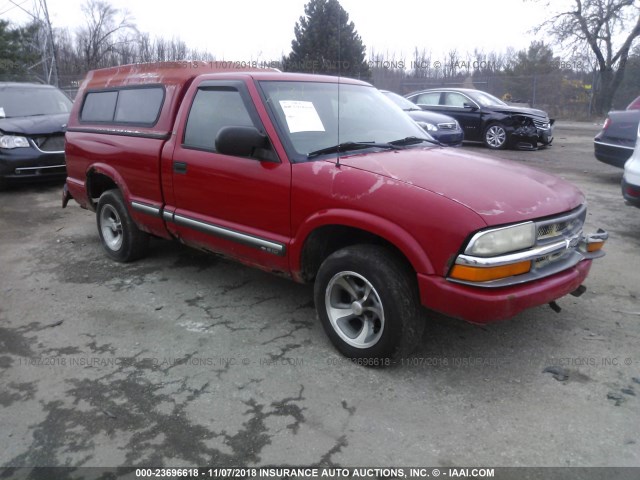 1GCCS145118195340 - 2001 CHEVROLET S TRUCK S10 RED photo 1