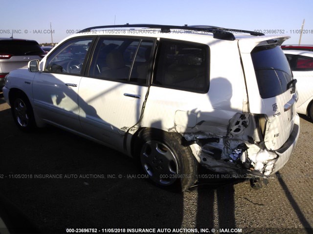 JTEGP21A570138510 - 2007 TOYOTA HIGHLANDER SPORT WHITE photo 3