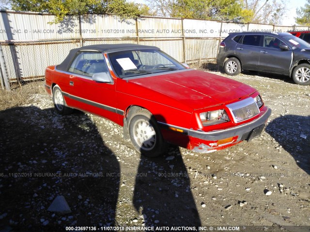 1C3XJ45E7JG419368 - 1988 CHRYSLER LEBARON 红色 照片 1