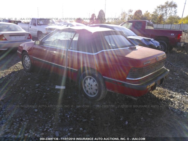 1C3XJ45E7JG419368 - 1988 CHRYSLER LEBARON RED photo 3