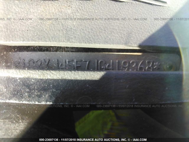 1C3XJ45E7JG419368 - 1988 CHRYSLER LEBARON 红色 照片 9