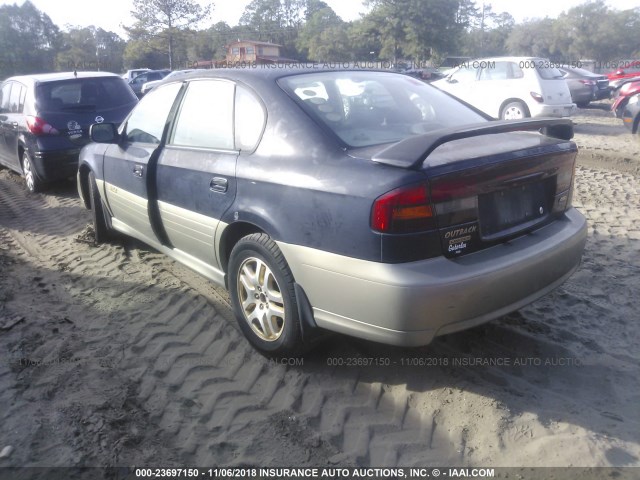 4S3BE6860Y7212244 - 2000 SUBARU LEGACY OUTBACK LIMITED BLACK photo 3