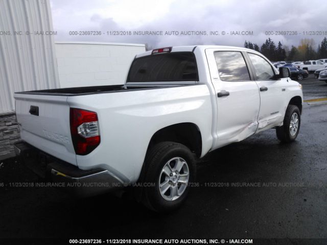 5TFDY5F1XEX394760 - 2014 TOYOTA TUNDRA CREWMAX SR5 WHITE photo 4