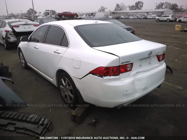 JH4CL96875C013662 - 2005 ACURA TSX WHITE photo 3