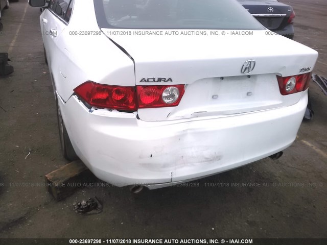 JH4CL96875C013662 - 2005 ACURA TSX WHITE photo 6