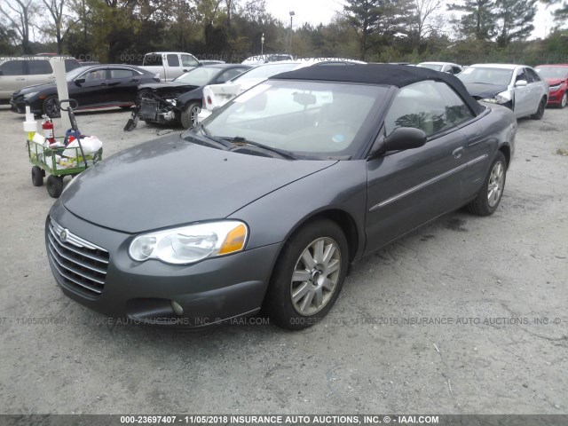 1C3EL65R74N132161 - 2004 CHRYSLER SEBRING LIMITED GRAY photo 2