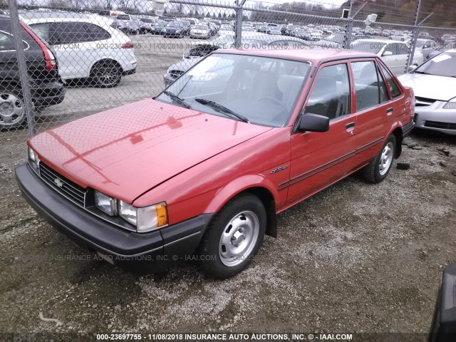 1Y1SK5148JZ017686 - 1988 CHEVROLET NOVA ORANGE photo 2