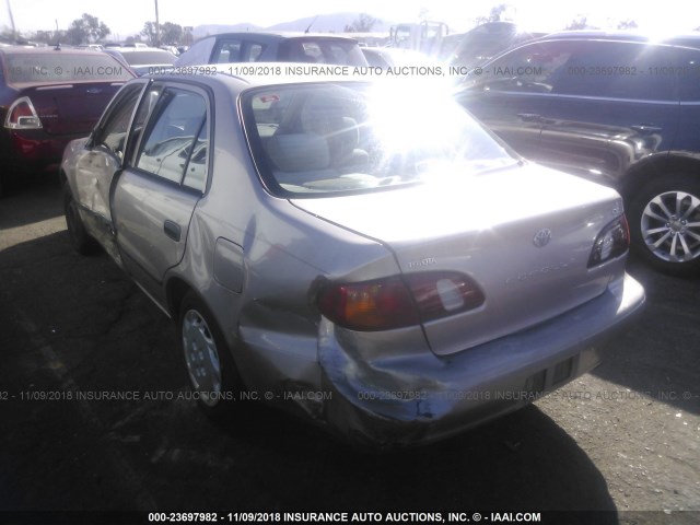 1NXBR12E0YZ307312 - 2000 TOYOTA COROLLA VE/CE/LE 棕色 照片 3