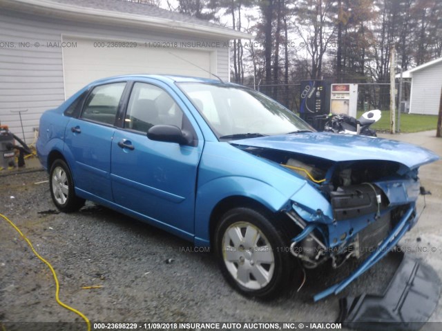 1FAHP34NX7W170742 - 2007 FORD FOCUS ZX4/S/SE/SES ლურჯი ფოტო 1