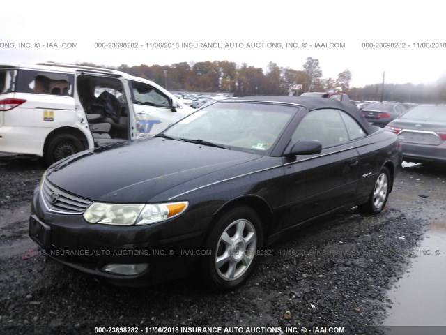 2T1FF28P72C575632 - 2002 TOYOTA CAMRY SOLARA SE/SLE შავი ფოტო 2