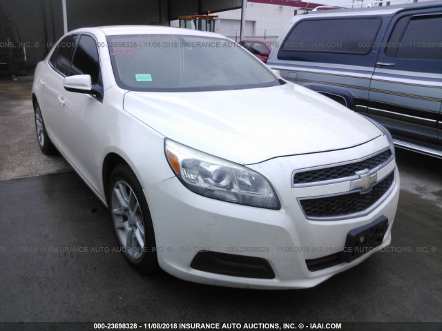 1G11D5RRXDF112758 - 2013 CHEVROLET MALIBU 1LT WHITE photo 1