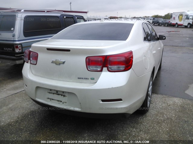 1G11D5RRXDF112758 - 2013 CHEVROLET MALIBU 1LT WHITE photo 4