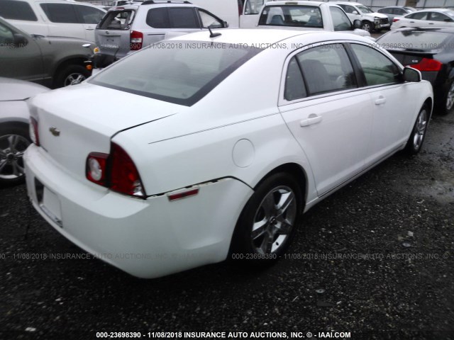 1G1ZC5EB0A4131809 - 2010 CHEVROLET MALIBU 1LT WHITE photo 4