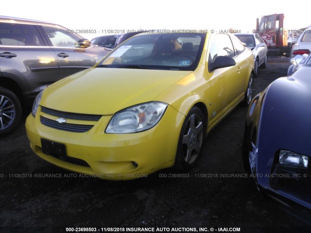 1G1AP18P177351274 - 2007 CHEVROLET COBALT SS SUPERCHARGED YELLOW photo 2