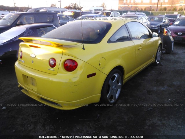 1G1AP18P177351274 - 2007 CHEVROLET COBALT SS SUPERCHARGED YELLOW photo 4