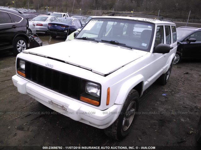 1J4FF68S8XL648903 - 1999 JEEP CHEROKEE SPORT/CLASSIC თეთრი ფოტო 2