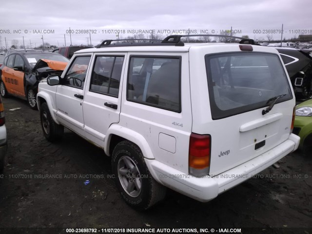 1J4FF68S8XL648903 - 1999 JEEP CHEROKEE SPORT/CLASSIC თეთრი ფოტო 3