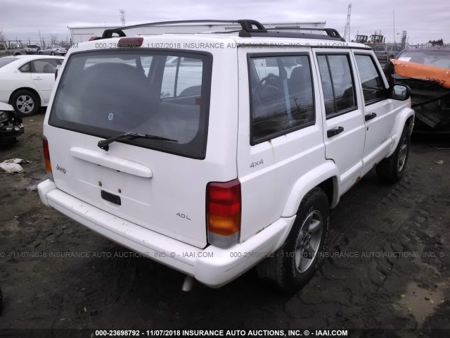 1J4FF68S8XL648903 - 1999 JEEP CHEROKEE SPORT/CLASSIC თეთრი ფოტო 4