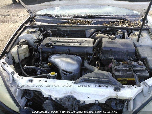 4T1BE32K14U279012 - 2004 TOYOTA CAMRY LE/XLE/SE WHITE photo 10