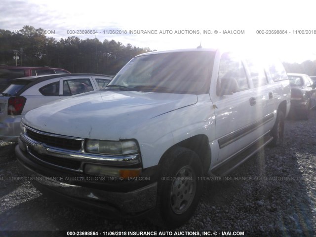 3GNEC16ZX5G294249 - 2005 CHEVROLET SUBURBAN C1500 WHITE photo 2