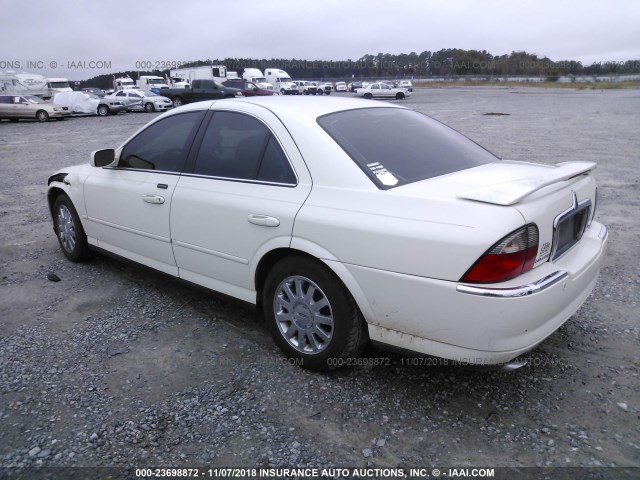 1LNHM86S44Y630525 - 2004 LINCOLN LS WHITE photo 3
