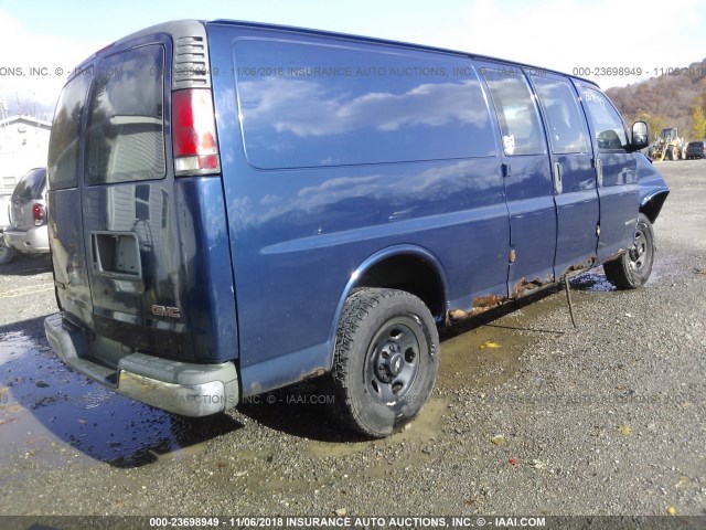 1GTHG39F421173251 - 2002 GMC SAVANA G3500 BLUE photo 4