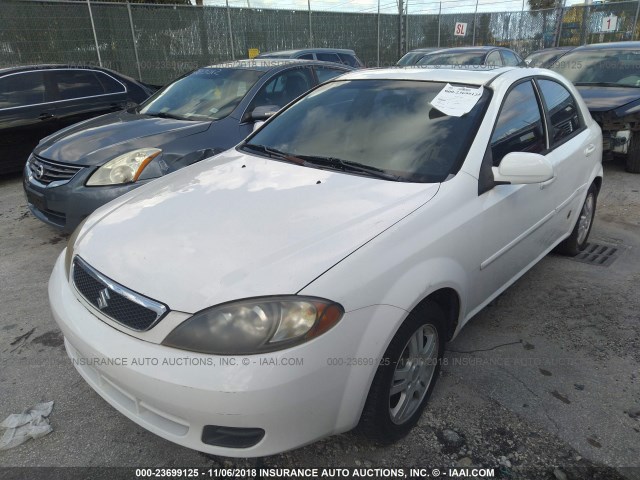 KL5JD66Z27K609077 - 2007 SUZUKI RENO WHITE photo 2