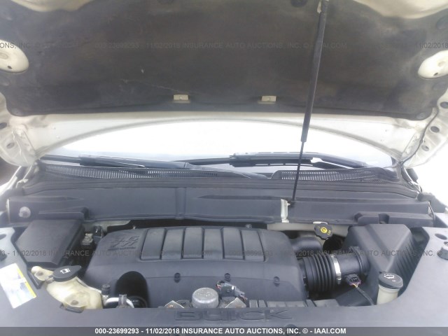 5GALVCED5AJ198826 - 2010 BUICK ENCLAVE CXL 奶油色 照片 10