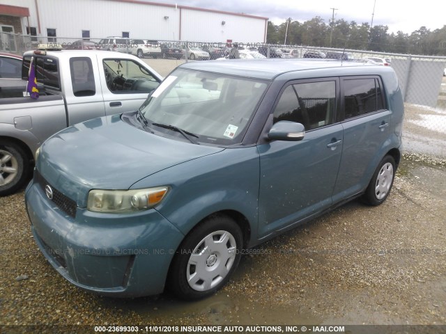 JTLKE50E981012418 - 2008 TOYOTA SCION XB ლურჯი ფოტო 2