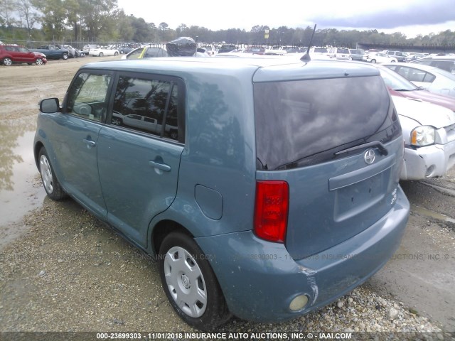 JTLKE50E981012418 - 2008 TOYOTA SCION XB ლურჯი ფოტო 3