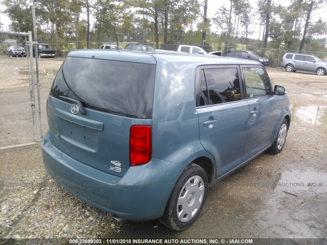 JTLKE50E981012418 - 2008 TOYOTA SCION XB ლურჯი ფოტო 4