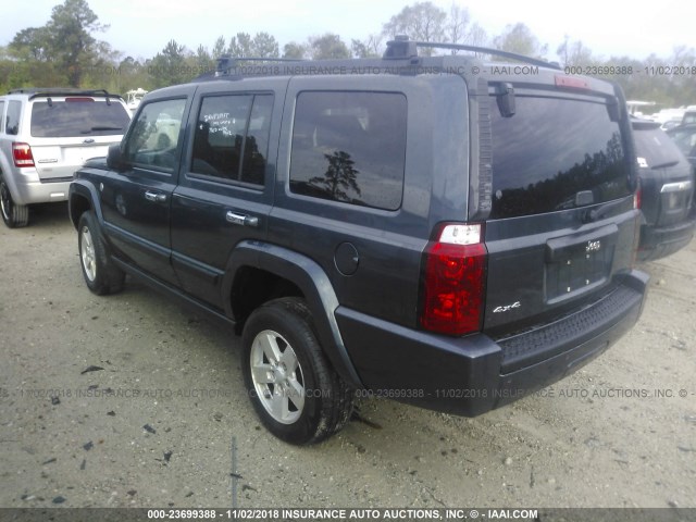 1J8HG48N67C671454 - 2007 JEEP COMMANDER Mavi foto 3